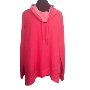 Calvin Klein Sweatshirt Tunika Top Shirt Damen Übergröße XXL rosa Kutte Tunnelzug - Bild 1 von 13