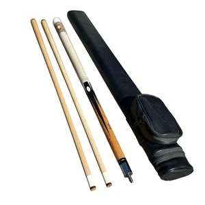 Vintage 1988 Richard Helmstetter Pool Cue #18/25 with 2 Shafts & Case UNPLAYED - Picture 1 of 15