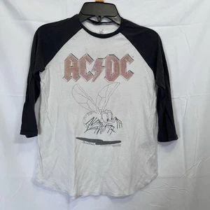 Rare 2018 Lauren Moshi kids ACDC 3/4 Sleeve Shirt Baseball Style Size 8y - Picture 1 of 10