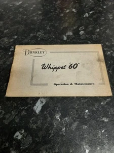 Dunkley Whippet 60 Owners Handbook - Picture 1 of 3