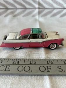 Franklin Mint 1/43 Scale - 1955 Ford Fairline Crown Vic - Pink White CAR ONLY - Picture 1 of 8