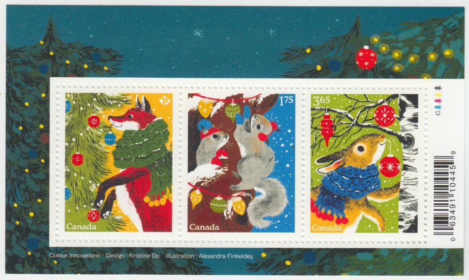 Canada -  *NEW* Holiday Tinsel Tales, 2025 Christmas Souvenir Sheet - MNH - Image 1 of 1
