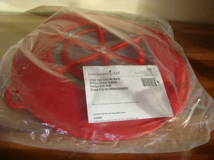 PAMPERED CHEF Large Size 12-3/4" BOIL OVER NO MORE silicone RED #2423 NEW      M - Picture 1 of 2