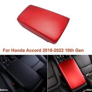 Reposabrazos central ABS para Honda Accord 2018-2022 10ª generación caja panel cubierta embellecedor rojo - Imagen 1 de 12