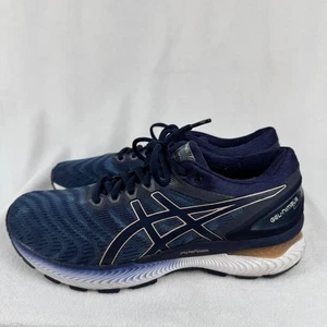 Scarpe da corsa ASICS Gel Nimbus 22 blu navy donna misura 9 sneakers - Foto 1 di 10