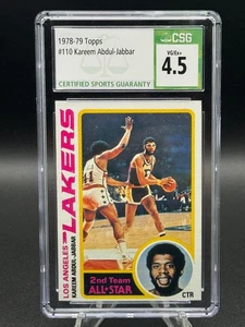 Kareem Abdul-Jabbar 1978-79 Topps #110 ๐ HOF LA Lakers ๐ฅCSG 4.5 VG-EX+ ๐ฅ - Picture 1 of 2