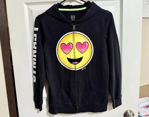 Justice Girl’s Gymnast Emoji Hoodie Size 12/14 - Picture 1 of 3