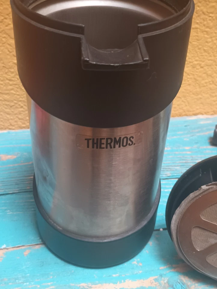 Prensa francesa termo gourmet vintage - 34 oz. Acero inoxidable aislado Foto 1 de 4