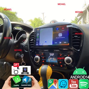 FOR NISSAN JUKE F15 2010-2018 CARPLAY ANDROID14 CAR STEREO RADIO GPS BT NAVI 64G - Picture 1 of 24