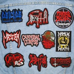 Death Metal embroidered patch collection. 10 patches for $27.99 - Picture 1 of 21