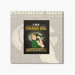Green Bay Packers NFL Girl Square Coaster - Picture 1 of 3