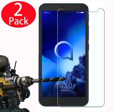For Alcatel 1B 2020 5002D 9H Tempered Glass Screen Guard Protector (Pack Of  2) — 第 1/4 张图片