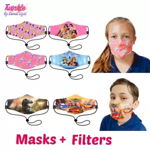 Kids Face Mask For Boys and Girls Washable Reusable + 1 Filter - Similar Disney - Picture 1 of 15
