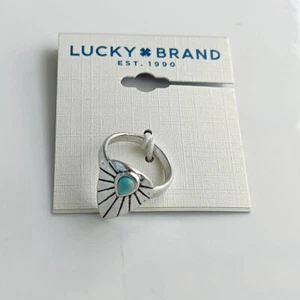 Nuevos anillos de piedra sintética marca Lucky regalo vintage mujeres fiesta joyería 2 tallas elegidas - Imagen 1 de 6