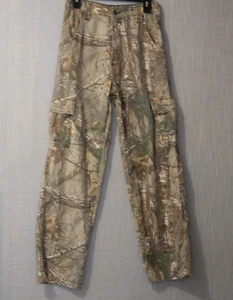 Berne Outdoor Camo Cargo Pants Youth XL 18-20 (W27-29 in X L 29-1/2 in) #H76-25 - Picture 1 of 10