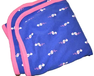 K6 CARTER'S Just One You FLAMINGO 1ply Jersey Knit Receiving baby Crib Blanket - Picture 1 of 3