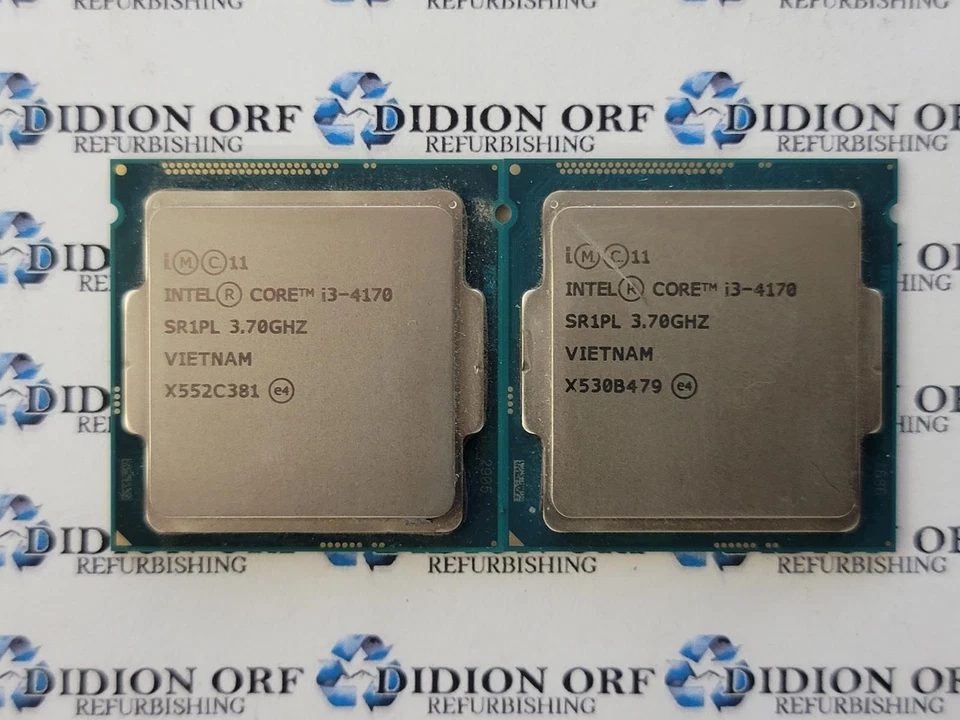 Conjunto de 2 INTEL Core i3-4170 SR1PL 3.70 GHz 3 MB 54 W Grau B SKU 13791 - Imagem 1 de 2