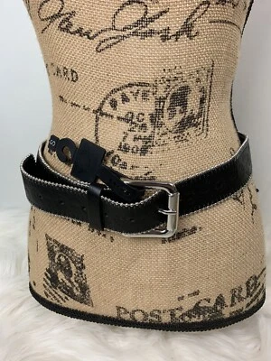 Steve Madden Cinturón Mujer Tachonado e Imitación Cuero - Negro - Pequeño Foto 1 de 4