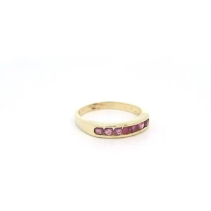 Damenring, Goldring mit Rubine Gelbgold 585 14 KT Größe 56 - Bild 1 von 4