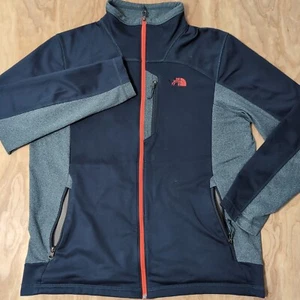THE NORTH FACE M100 CINDER FZ FLEECE JACKET INK BLUE MENS Large Full Zip Pockets - Picture 1 of 5
