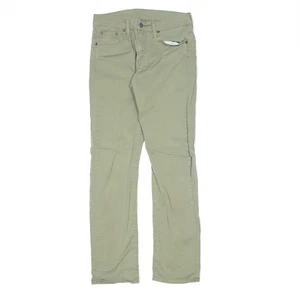 LEVI'S 513 Womens Denim Trousers Green Regular Straight W29 L32 - Picture 1 of 6