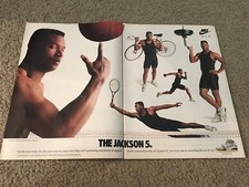 Vintage 1989 BO JACKSON NIKE AIR TRAINER SC Shoes Poster Print Ad 1980s