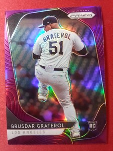 2020 PANINI PRIZM BRUSDAR GRATEROL PURPLE PRIZM PARALLEL ROOKIE RC 56