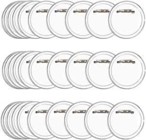 50 Stck. 1,5 Zoll Acryl Design Button Anstecker Klar Button Pin Anstecker Kit zum Selbermachen C - Bild 1 von 12