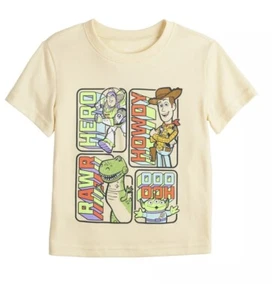 DISNEY Pixar Toddler Tee Shirt Size 4T TOY STORY Buzz Lightyear, Woody Rex NEW - Picture 1 of 2