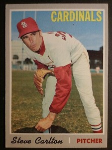 1970 TOPPS BASEBALL #220 STEVE CARLTON  CARDINALS  VG++