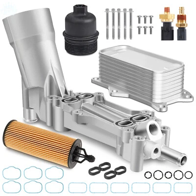 Aluminum Engine Oil Filter Housing Fit For 2017-2018 Dodge Jeep Chrysler Ram3.6L - Image 1 of 4