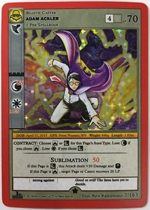 METAZOO 1ª. EDICIÓN ADAM ACKLER 7/163 NIGHTFALL GOLD HOLO CASI COMO NUEVO - Imagen 1 de 2