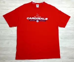 Camisa MLB Cardenales de San Luis Para Hombres Unisex XL Pájaro en Bate NL Banner 2007 - Imagen 1 de 4