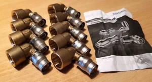 9 Stück CONEL "CONNECT SPEED" Ü-Winkel 16x½" IG Fitting Werkzeugfreies verlegen - Bild 1 von 4