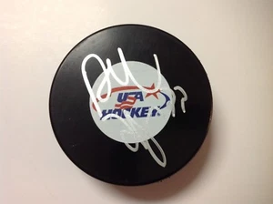 Dustin Byfuglien Signed Autographed Team USA U.S.A Hockey Puck a - Picture 1 of 1