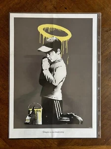 Banksy - Don't Panic Poster ‘Exit Thru The Gift Shop’ Dismaland POW Walled Off - Picture 1 of 10