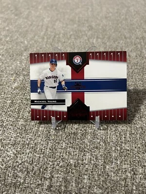 2005 Donruss Champions IMPRESSIONS RED /250 #308 Michael Young Texas Rangers - Image 1 of 3
