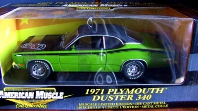 ERTL CLASSIC 1971 PLAYMOUTH DUSTER 340 1/18 MIB AMERICAN MUSCLE CAR - Immagine 1 di 4