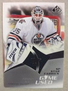 2004-2005 SP Game Used Tommy Salo Oilers Game Worn BLUE JERSEY Swatch! KOSTENLOSER VERSAND! - Bild 1 von 2