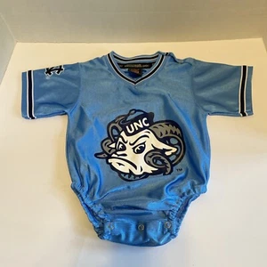 3-6M Size - North Carolina Baby Bodysuit UNC Tar Heels Romper Shirt Runs Big - Picture 1 of 15
