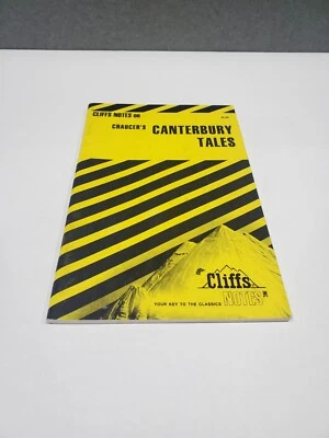 Canterbury Tales by Cliffs Notes Staff  1964, Trade Paperback Medieval Chaucer - Image 1 of 3