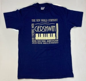 VTG The New World Symphony 1991 Miami Beach T-shirt Men Large 90s Single Stitch - Picture 1 of 11