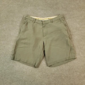 Tommy Bahama Shorts Mens 33 Beige Flat Front Chino Golf Casual Pockets Silk - Picture 1 of 9