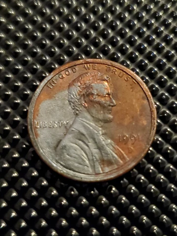 1991 D Zinc Penny Error Cover