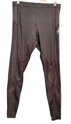 CW-X Black StabilyX Joint Support Compression Tights •Men M• 225809 Core Running - Image 1 of 4