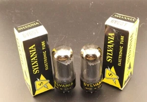B&K 747 Gm Tested: Matched Pair NOS Sylvania 6V6GT Audio Amplifier Tubes - Picture 1 of 4