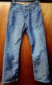 Youth Levi Strauss & Co 514 Silvery Blue Denim Jeans Size 27 X 27 Size 14 Reg - Picture 1 of 11