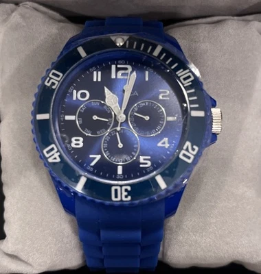 Reloj Cronógrafo Nautica N00543 Silicona Azul Foto 1 de 2