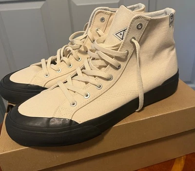 Zapatos de Skate HUF Clásicos de Lona Alta Negros Talla 10 Zapatillas de Alta Calidad Foto 1 de 4