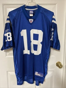 Vintage Peyton Manning Indianapolis Colts Reebok Football Jersey Men’s Size L - Picture 1 of 14